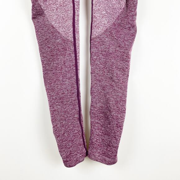 Gymshark Flex Leggings Dark Ruby Marl Blush Size Small - Picture 9 of 9